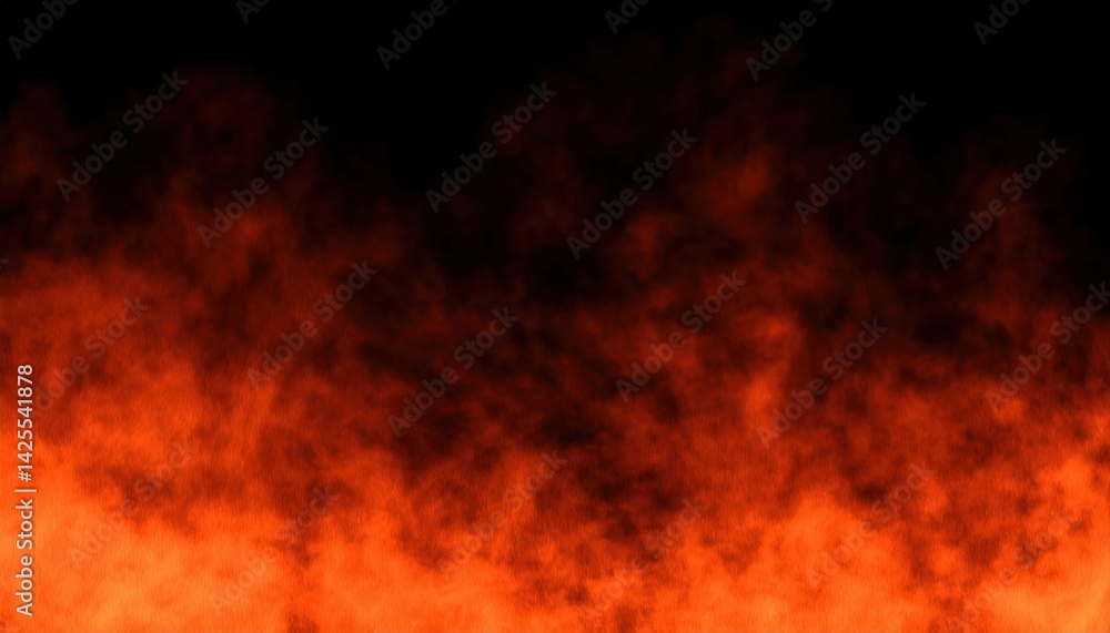 Poster intense fiery halloween background texture with glowing red flames and dark smoke for web design, po