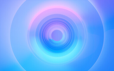 Abstract Circular Tunnel with Gradient Motion Effect