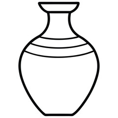 vase on white background