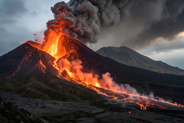 Volcanic eruption
