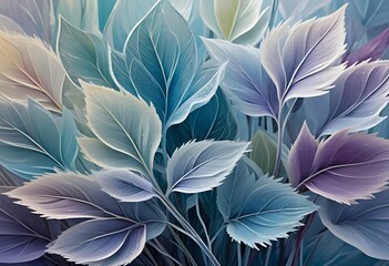 Pastel Leaf Illustration
