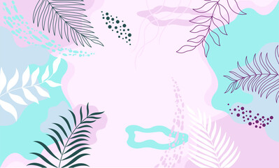  Flat Background with pastel colour