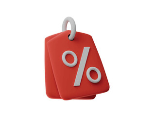 discount icon 3d illustration render