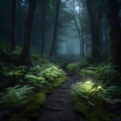 Obraz premium Fantasy Forest Path