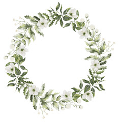 Fototapeta premium laurel wreath isolated on white