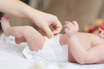 Newborn baby girl