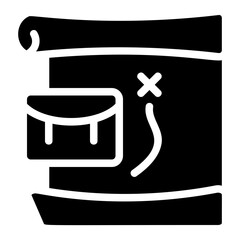 Career Map Solid Icon