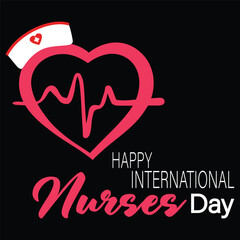 vector illustration of a background for world nurses day.