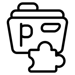 Project Collaboration Line Icon