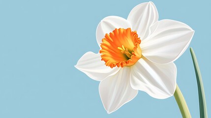 Obraz premium White Daffodil Spring Flower Bloom.