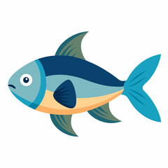 fish on a white background