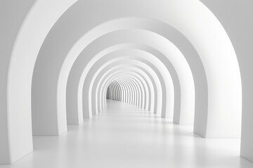 White Arched Corridor