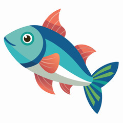 vector illustration of a fish