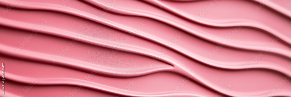 Poster pink textured background with smooth waves and abstract modern design