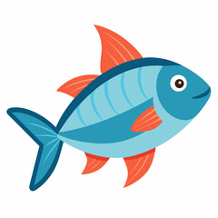 fish on a white background