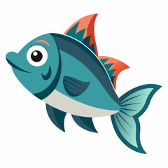 fish on a white background