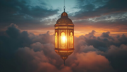 Obraz premium Mystical tower sunset silhouette artistic image