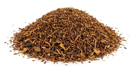 Pile of Cut Tobacco Ready for Rolling or Pipe Smoking Material