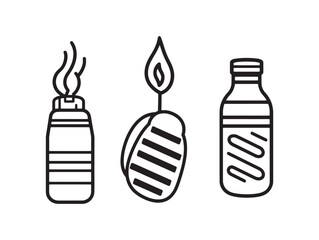 Minimalist Line Art Drawing Of A Mythical Monster