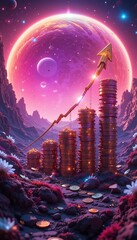 Naklejka premium Financial Growth and Investment Success