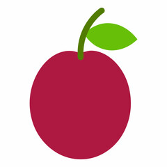 red apple vector illustration