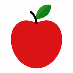 red apple vector illustration