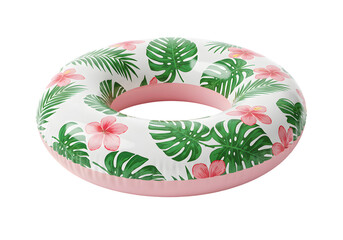 Tropical Flower Inflatable Pool Ring transparent background