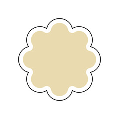 Modern Sticker Shape Vector Line