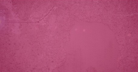 Flat design pinkish-red stucco wall is showing surface stains, hairline crack, construction theme