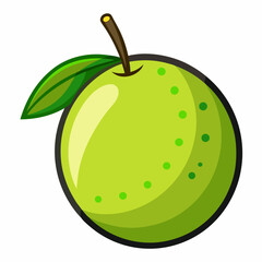 vector illustration of an apple