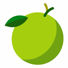 green apple vector illustration