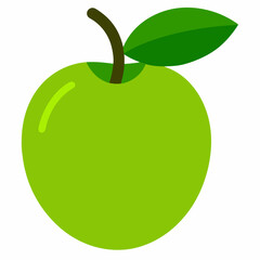 green apple isolated on white