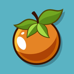 vector illustration of orange fruit