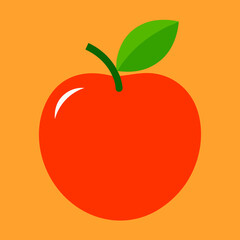 vector illustration of an apple