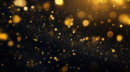 Fototapeta premium Golden Dust and Sparkle Abstract Background