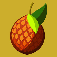 vector illustration of an apple