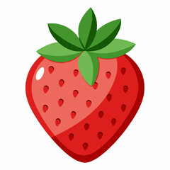 Obraz premium strawberry vector illustration