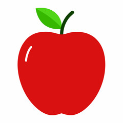 red apple vector illustration