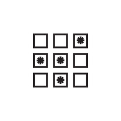 key pad passkey password icon editable outline stroke vector eps