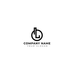 Modern Letter OL logo vector design template