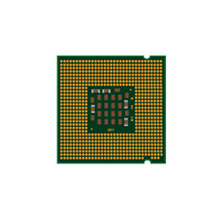 CPU processor microchip. Computer microprocessors isolated on white background. Computer and hardware concept. Vector illustration design