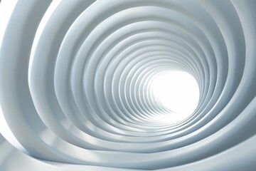 Obraz premium Abstract Spiral Tunnel Leading to Light