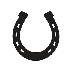 Horseshoe icon vector flat style