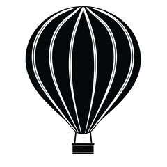 Obraz premium Hot air balloon vector silhouette