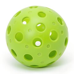 Fototapeta premium green pickleball ball isolated on white background