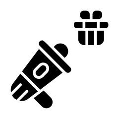 Announcement Gift Solid Icon