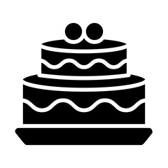Birthday Cake Solid Icon