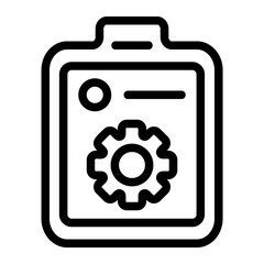 Checklist Auto Line Icon