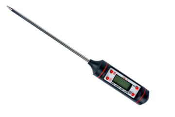 Digital food instant thermometer with LCD display isolated on a white background