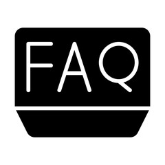 FAQ Symbol Solid Icon